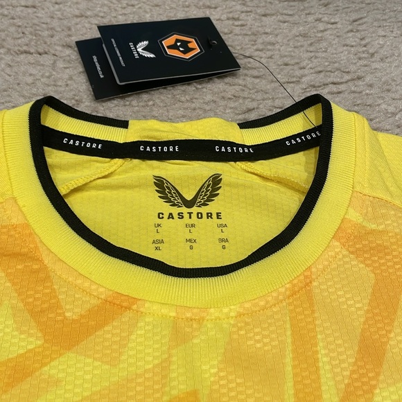 Castore Wolves Men's Pro Third Goalkeeper jersey Long Sleeve size L NWT - Picture 2 of 7